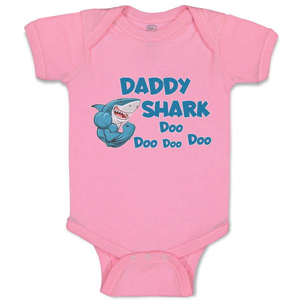 Baby Clothes Daddy Shark Doo Doo Doo Doo Baby Bodysuits Boy & Girl Cotton