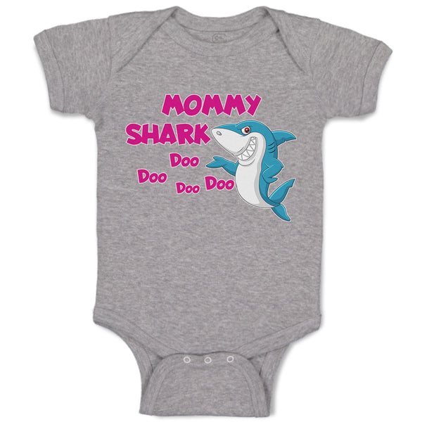 Baby Clothes Mommy Shark Doo Doo Doo Doo Baby Bodysuits Boy & Girl Cotton