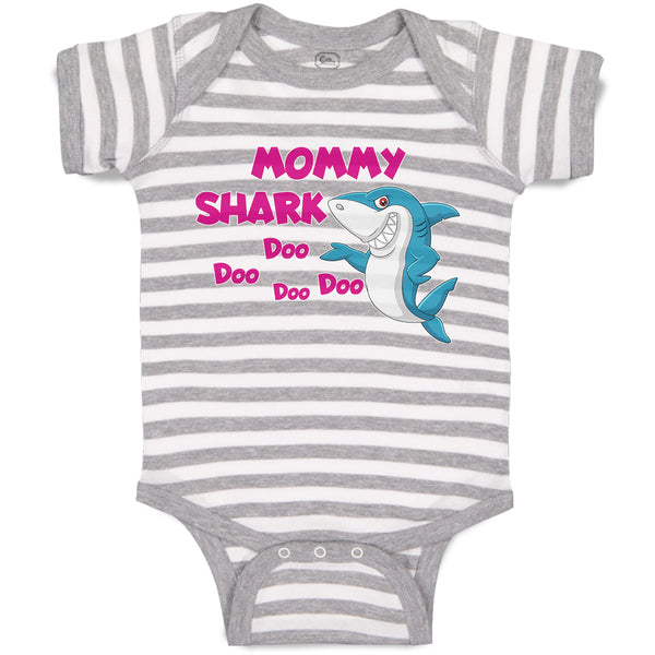 Baby Clothes Mommy Shark Doo Doo Doo Doo Baby Bodysuits Boy & Girl Cotton