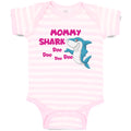 Baby Clothes Mommy Shark Doo Doo Doo Doo Baby Bodysuits Boy & Girl Cotton