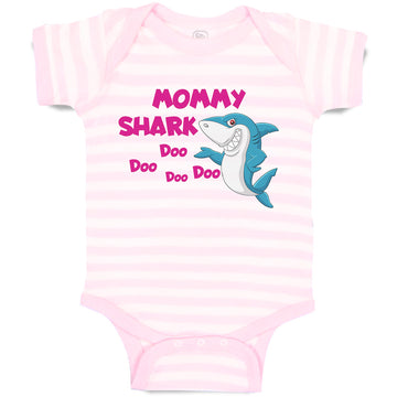 Baby Clothes Mommy Shark Doo Doo Doo Doo Baby Bodysuits Boy & Girl Cotton