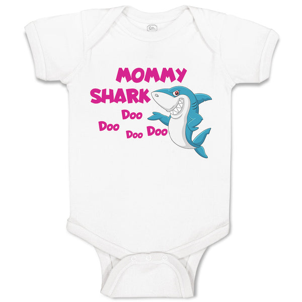 Baby Clothes Mommy Shark Doo Doo Doo Doo Baby Bodysuits Boy & Girl Cotton