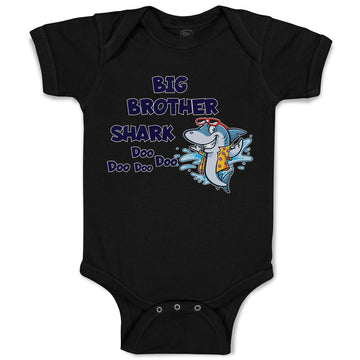 Baby Clothes Big Brother Shark Doo Doo Doo Doo Baby Bodysuits Boy & Girl Cotton