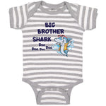 Baby Clothes Big Brother Shark Doo Doo Doo Doo Baby Bodysuits Boy & Girl Cotton
