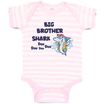 Baby Clothes Big Brother Shark Doo Doo Doo Doo Baby Bodysuits Boy & Girl Cotton