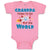 Baby Clothes Grandpa Thinks I'M out of This World Baby Bodysuits Cotton