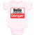 Baby Clothes Hello My Middle Name Is Danger Baby Bodysuits Boy & Girl Cotton