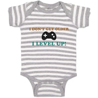 Baby Clothes I Don'T Get Older I Level Up! Baby Bodysuits Boy & Girl Cotton