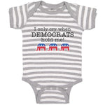 Baby Clothes I Only Cry When Democrats Hold Me! Baby Bodysuits Boy & Girl Cotton