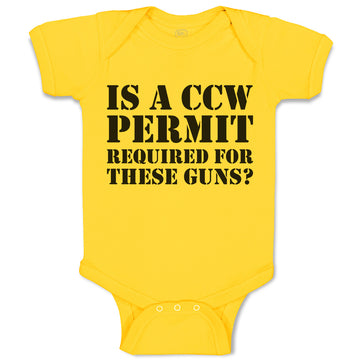 Baby Clothes Is A Ccw Permit Required for These Guns Baby Bodysuits Cotton
