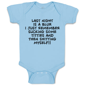 Baby Clothes Night Blur Remember Sucking Titties Shitting Myself!! Cotton