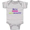 Baby Clothes Ma La Nonna Me Lo Permette! Baby Bodysuits Boy & Girl Cotton