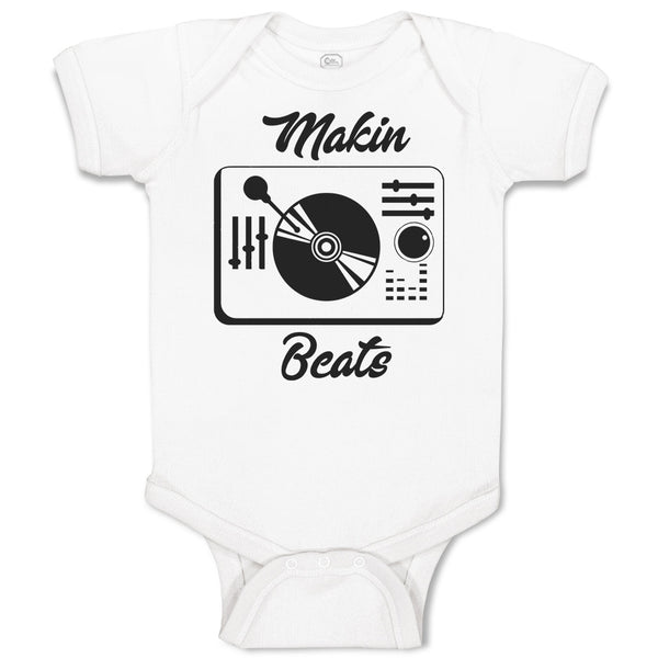 Baby Clothes Makin Beats Baby Bodysuits Boy & Girl Newborn Clothes Cotton