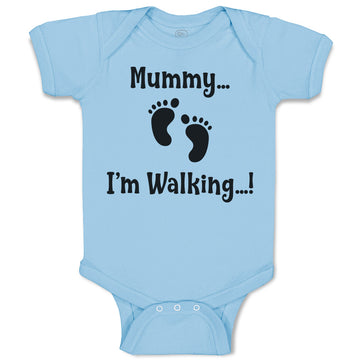 Baby Clothes Mummy I'M Walking Baby Bodysuits Boy & Girl Newborn Clothes Cotton