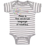 Baby Clothes Music Is The Universal Language of Mankind. Baby Bodysuits Cotton