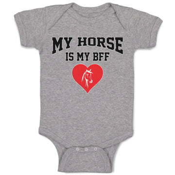 Baby Clothes My Horse Is My Bff Baby Bodysuits Boy & Girl Newborn Clothes Cotton