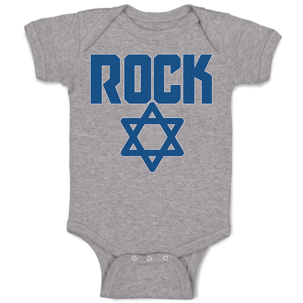 Baby Clothes Rock Symbol with Star Baby Bodysuits Boy & Girl Cotton