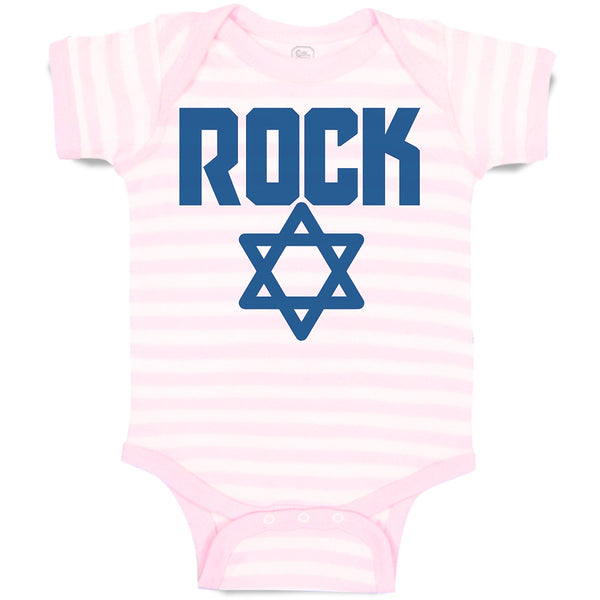 Baby Clothes Rock Symbol with Star Baby Bodysuits Boy & Girl Cotton