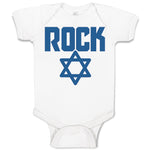 Baby Clothes Rock Symbol with Star Baby Bodysuits Boy & Girl Cotton