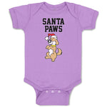 Baby Clothes Santa Paws Baby Bodysuits Boy & Girl Newborn Clothes Cotton