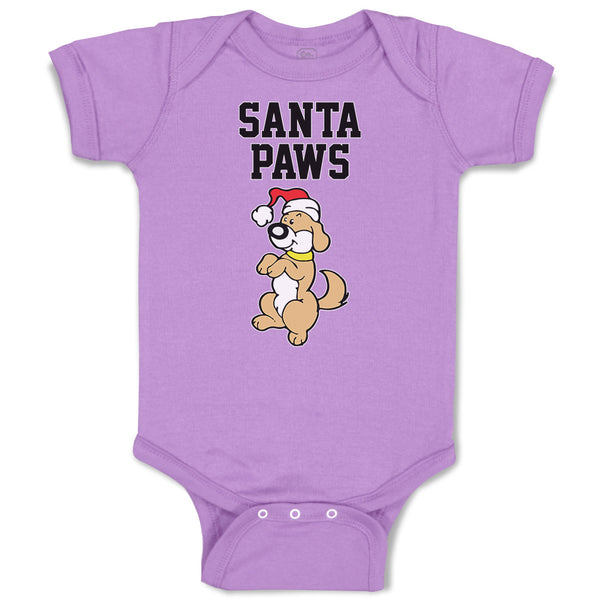 Baby Clothes Santa Paws Baby Bodysuits Boy & Girl Newborn Clothes Cotton