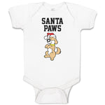 Baby Clothes Santa Paws Baby Bodysuits Boy & Girl Newborn Clothes Cotton