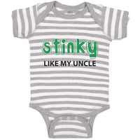 Baby Clothes Stinky like My Uncle Baby Bodysuits Boy & Girl Cotton