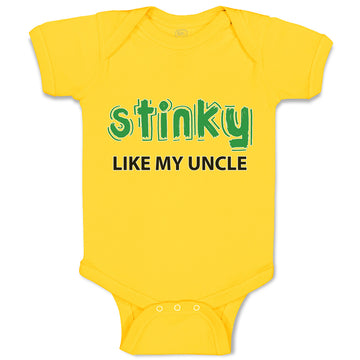 Baby Clothes Stinky like My Uncle Baby Bodysuits Boy & Girl Cotton