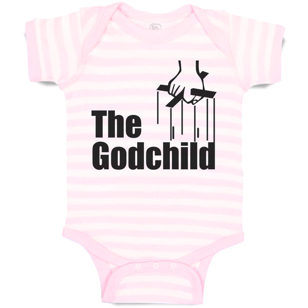 Baby Clothes The Godchild with Cross on Hand Holding Baby Bodysuits Cotton