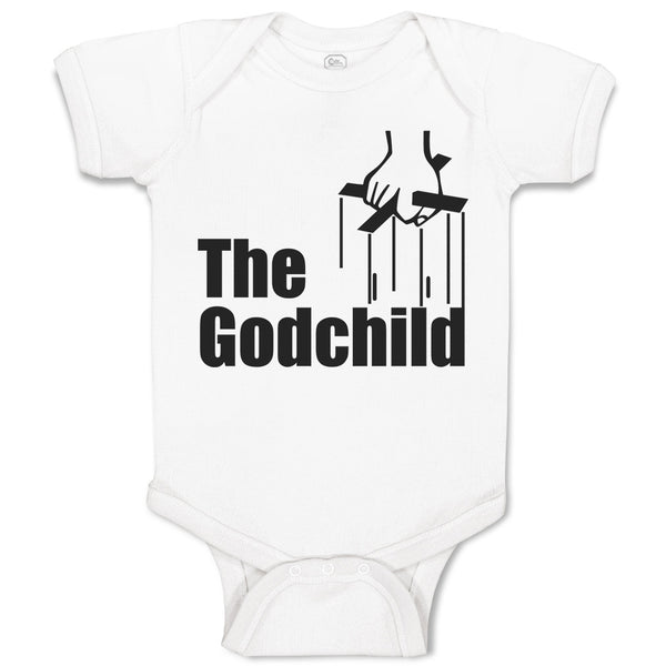 Baby Clothes The Godchild with Cross on Hand Holding Baby Bodysuits Cotton