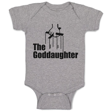 Baby Clothes The Godgaughter with Cross on Hand Holding Baby Bodysuits Cotton