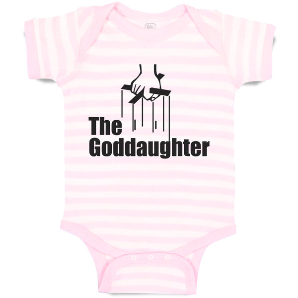 Baby Clothes The Godgaughter with Cross on Hand Holding Baby Bodysuits Cotton