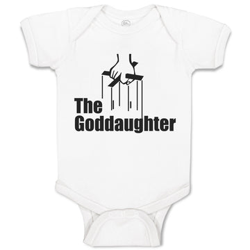 Baby Clothes The Godgaughter with Cross on Hand Holding Baby Bodysuits Cotton
