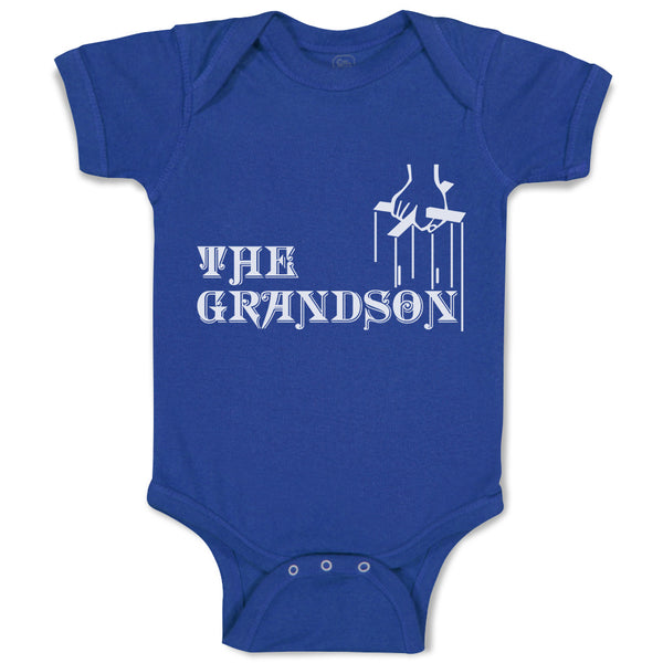 Baby Clothes The Grandson with Cross on Hand Holding Baby Bodysuits Cotton