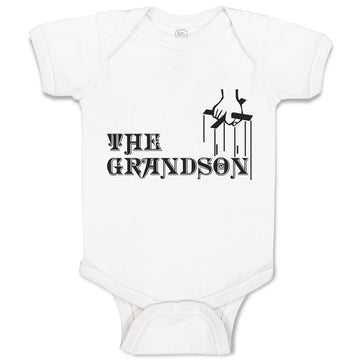 Baby Clothes The Grandson with Cross on Hand Holding Baby Bodysuits Cotton