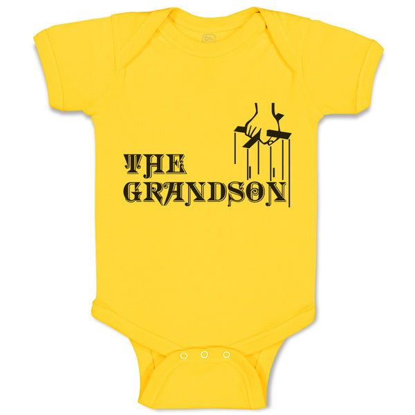 Baby Clothes The Grandson with Cross on Hand Holding Baby Bodysuits Cotton