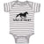 Baby Clothes Wild at Heart An Silhouette Horse Running Baby Bodysuits Cotton