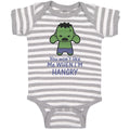 Baby Clothes You Won'T like Me When I'M Hangry Baby Bodysuits Boy & Girl Cotton