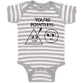 Baby Clothes You'Re Pointlesss. Baby Bodysuits Boy & Girl Newborn Clothes Cotton