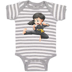 Baby Clothes Karate Kid Baby Bodysuits Boy & Girl Newborn Clothes Cotton