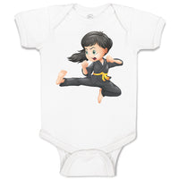 Baby Clothes Karate Kid Baby Bodysuits Boy & Girl Newborn Clothes Cotton