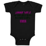 Baby Clothes Sorry Boys Dad Says Not Allowed to Date Dad Father's Day Cotton
