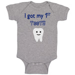 Baby Clothes I Got My First Tooth Funny Humor Style B Baby Bodysuits Cotton