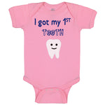 Baby Clothes I Got My First Tooth Funny Humor Style B Baby Bodysuits Cotton