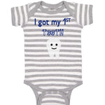 Baby Clothes I Got My First Tooth Funny Humor Style B Baby Bodysuits Cotton