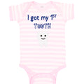 Baby Clothes I Got My First Tooth Funny Humor Style B Baby Bodysuits Cotton