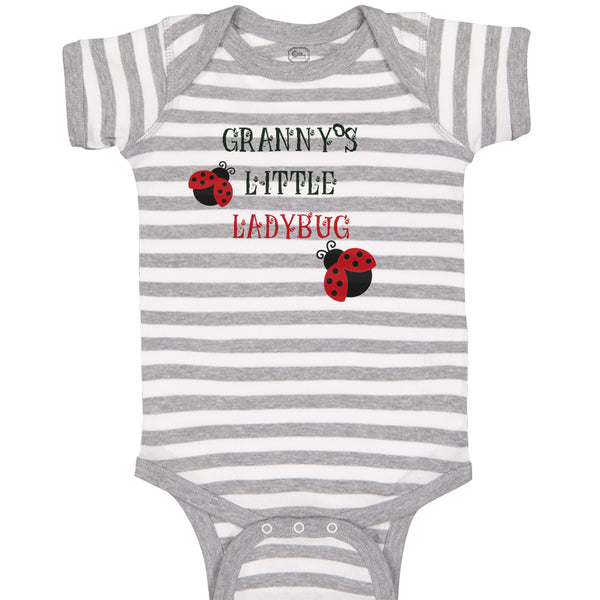 Baby Clothes Granny's Little Ladybug Grandmother Grandma Baby Bodysuits Cotton