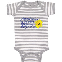 Baby Clothes Mommy's Only Sunshine Make Her Happy Mom Mothers Day Baby Bodysuits