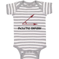 Acute Math Geek Nerd Baby Funny Humor Style B