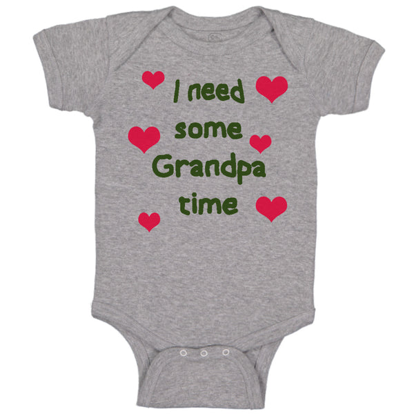 Baby Clothes I Need Some Grandpa Time Grandfather Baby Bodysuits Cotton